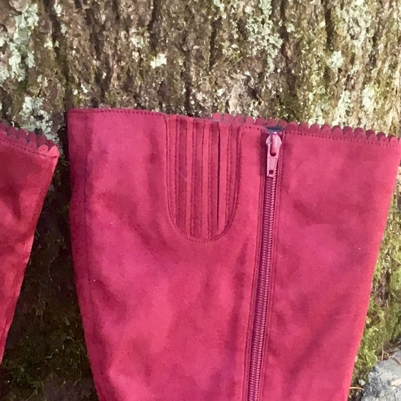NWT Wide calf + extra wide width burgundy boots - Picture 7 of 8